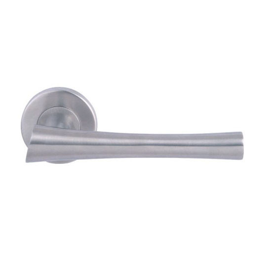 Wide Application Exterior Door Handle Sets , Smooth Surface Glass Lever Door