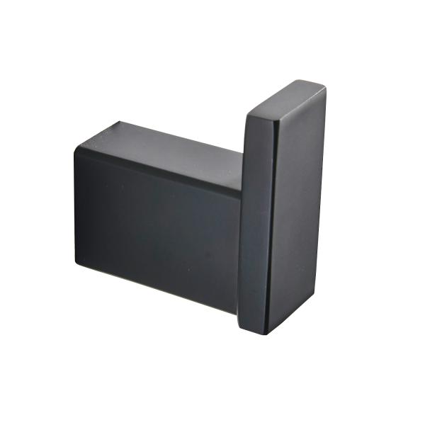 Single Robe hook&Clothing Hook&Hanging Hook83201-Square Black&Stainless steel304&Bathroom Accessory&Sanitary