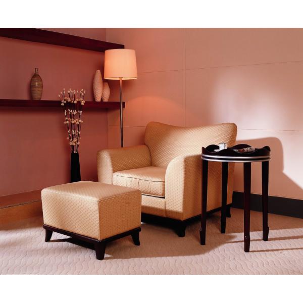 Comfortable Bedroom Arm Leisure Chair Ottoman Swivel / Navy Accent Two Arm Chaise Lounge