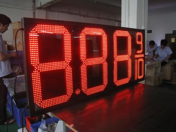 24 Inch Outdoor Gas Station LED Changer with High Brightness and System Connectivity