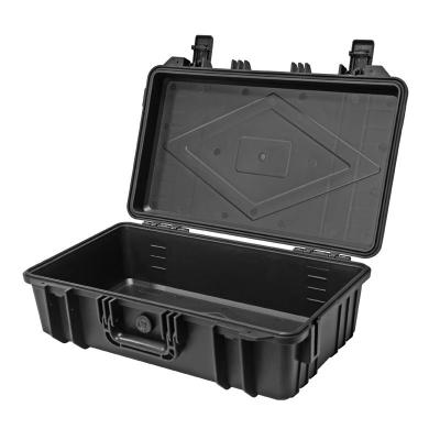 Utilisation polyvalente Portable Black PP Plastic Carrying Case Shockproof Dustproof Waterproof Case avec boîte à outils en mousse pré-coupée IP67