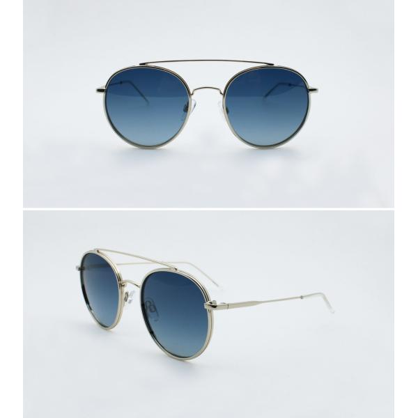 Unisex Round new fashion Sunglasses metal double bridge driving glasses UV 400