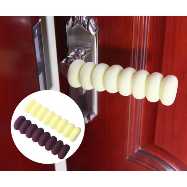 Foam Door Handle Safety Covers Guard Protector , Door Knob Covers For Lever Handles