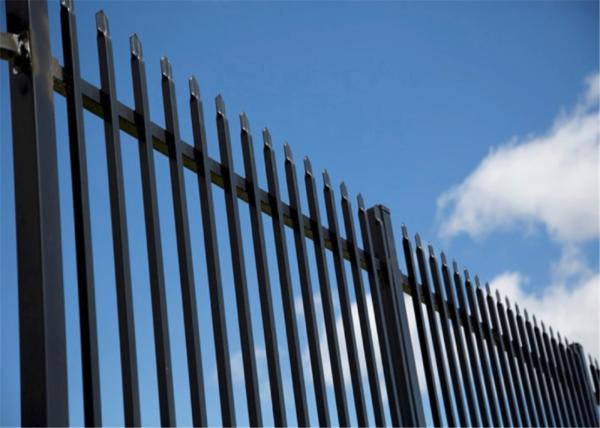 Decorative Euro Steel Fence Tubular Q235 1800mm x 2950mm 25mm square pipes Stain Interpon Powder