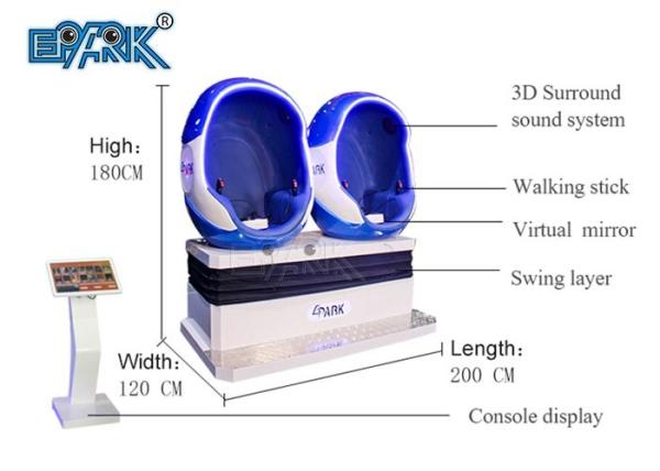 2 Egg Chair Seat Play Station Simulator Seat Game 9D Chair Virtual Reality Game