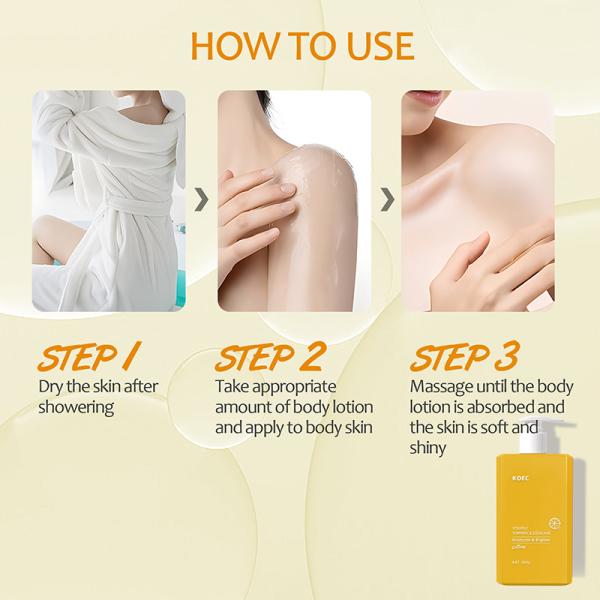 Tumeric Vitamin C Lotion Skin Care Products OEM Face Cream Body Lotion Moisturizer