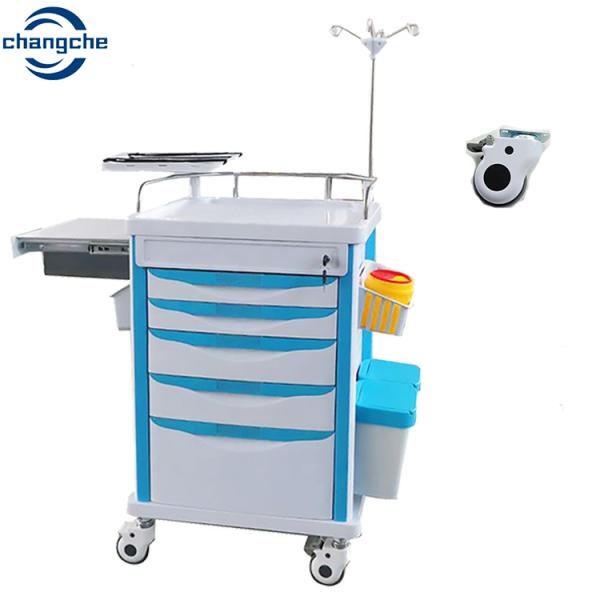 Heavy Duty TPR Rubber Medical Caster Wheels Trolley Furniture Replacement