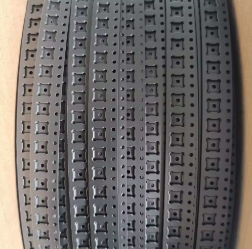 SMT Carrier Tape 16mm Black PS Continuous Pocket Tape for Organized SMD Component Packaging and Electronic Assembly Processes