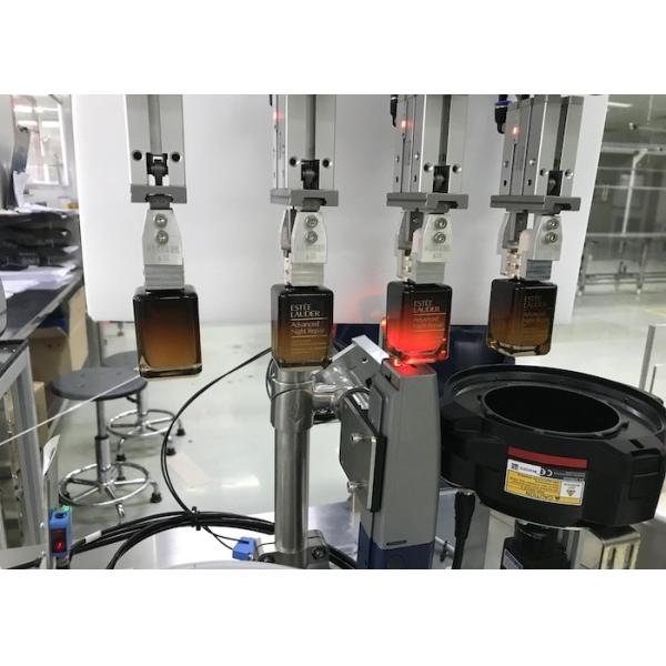 Cosmetic Packaging Equipment , Cosmetic Bottle Filling Machine Compact Structure
