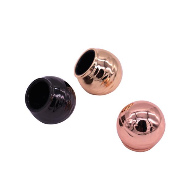 25mm * 30.8mm Bottle Diameter Zamac Perfume Cap , Metal Perfume Cap