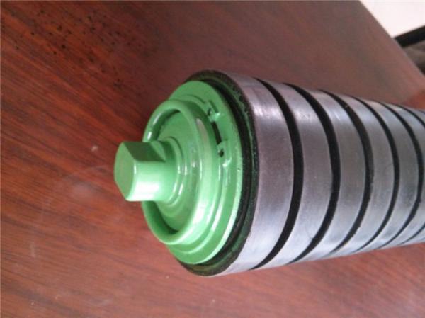 Rubber Coated Disc Return Idler Impact 200MM Steel Conveyor Rollers