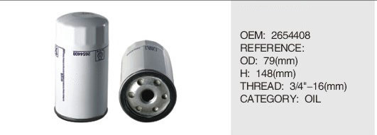 Truck Diesel engine parts fuel  filter  for perkins 2654408