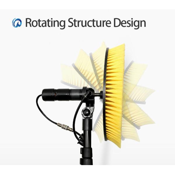 Retractable Solar Panel Nylon Rolling Brush for Cleaning Physical Cleaning Principle