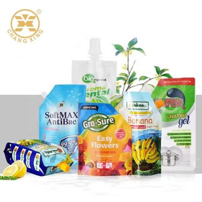 saco plástico reusável de empacotamento da bebida do malote do detergente da bebida de 150ml 1L 5L com GV do bico