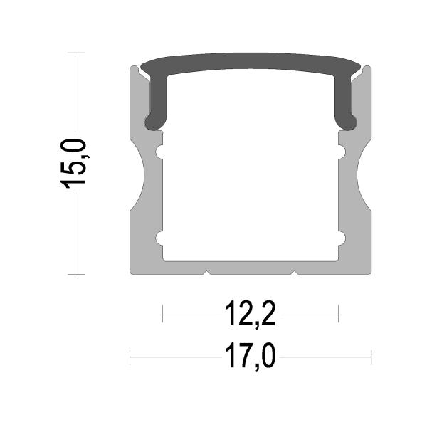 Постоянный посетитель привел алюминиевый профиль с черной крышкой ПК для профиля прокладки СИД алюминиевого