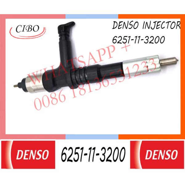 Неподдельный новый дизельный двигатель инжектора топлива 095000-6640 сопла 6251-11-3200 6251-11-3201For KOMATSU SAA6D125E-5C/5D