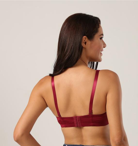 75D-100D Half Cup Sexy Mature Plus Size Bra Women Convertible Straps Push Up Antislip Strapless Bras