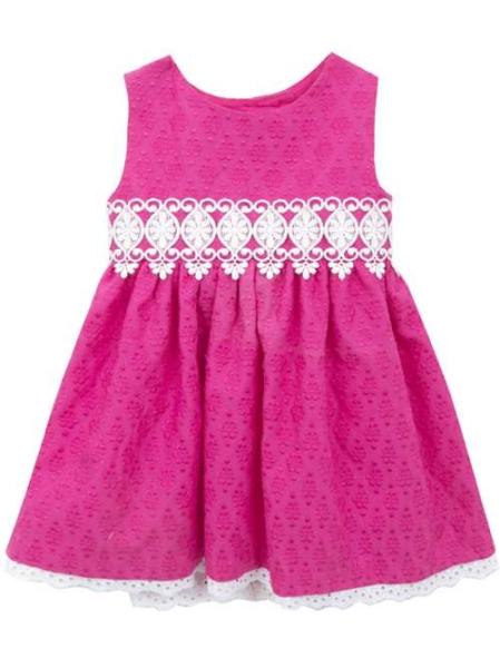 girl -baby  sleevless dress and panties ,infant dress set ,2-8T