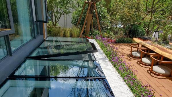 Residential Casement Aluminium Top Hung Window Dustproof Customizd