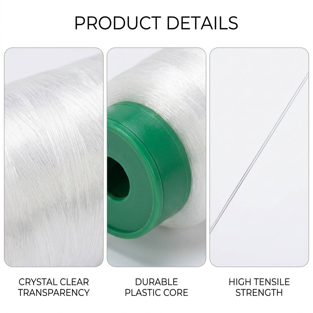 60D 80D 100D  0.10MM 0.12MM 0.14MM Monofilament Yarn Nylon Polyester PP  PE for Weaving Webbing Embroidery Factory Wholesale