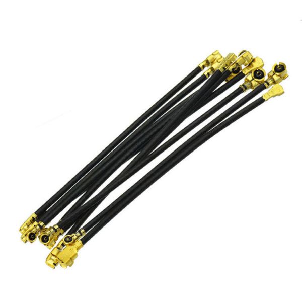 LANYI U.FL IPX MHF4 Coaxial Cable RF1.13 RG0.81 RF SMD Female to Male Jumper Cable Copper Conductor 85% Velocity CC019