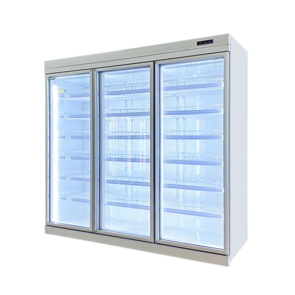 5Door Supermarket Freezer Display White Color Supermarket Frozen Showcase
