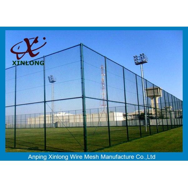 3.5mm PVC Coated Chain Link Fence Weave Style OEM / ODM Available