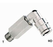 4mm - 16mm Brass One Touch Push-in Fitting Slot Type , Pneumatic Tube Fittings