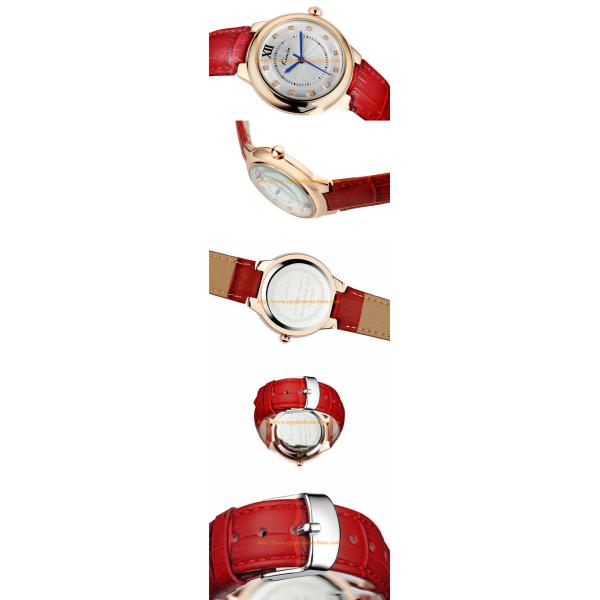 KM11 Fashion Watch Ladies Women's Fashion Casual Modern Leather Analog Quartz Wrist Watch