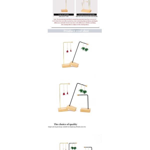 Portable L Shaped Metal Pendant Display Stand for Jewelry Luxury Show Exhibition