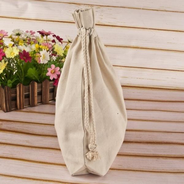 Custom Logo Printing Reusable Cotton Shopping Bags Fabric Drawstring Bags