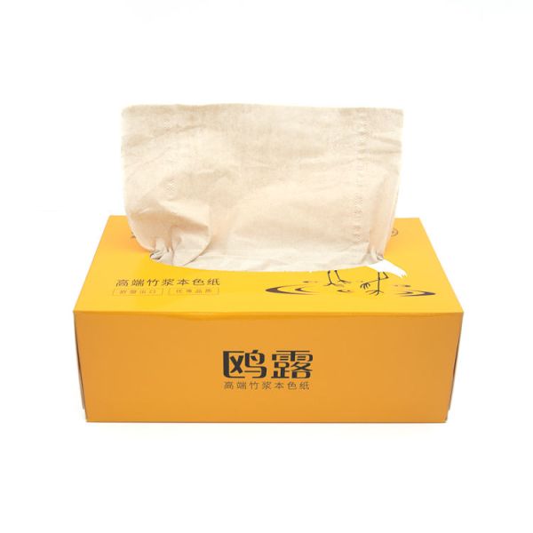 Factory Customizable Eco-Friendly Soft Unbleached Bamboo Hygienic Facial Tissues in Box Style Comfortable and Soft