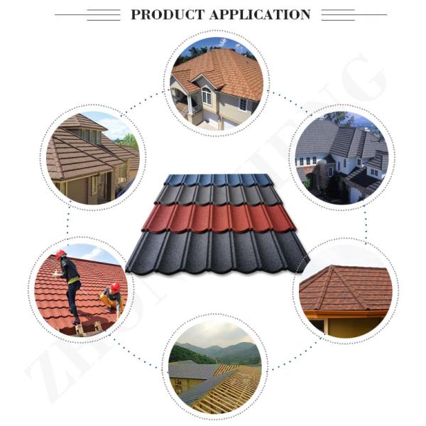 Modern Design Style Galvalume Stone Coated Metal Roofing Tile for Performance and Customized Colors