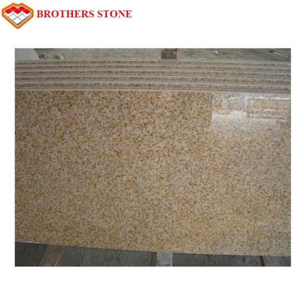 Polished G682 Rust Yellow Granite Stone , G682 Granite Double Sink Vanity Top