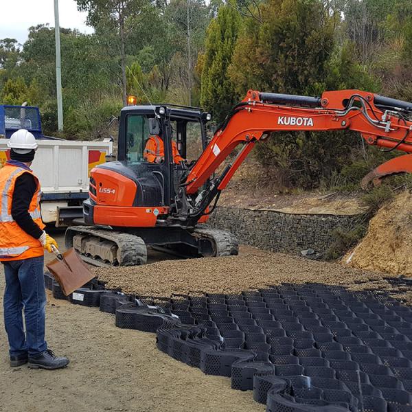 Steep Slope Protection Reinforcement Geocell for Parking Lot Soil Water Conservation