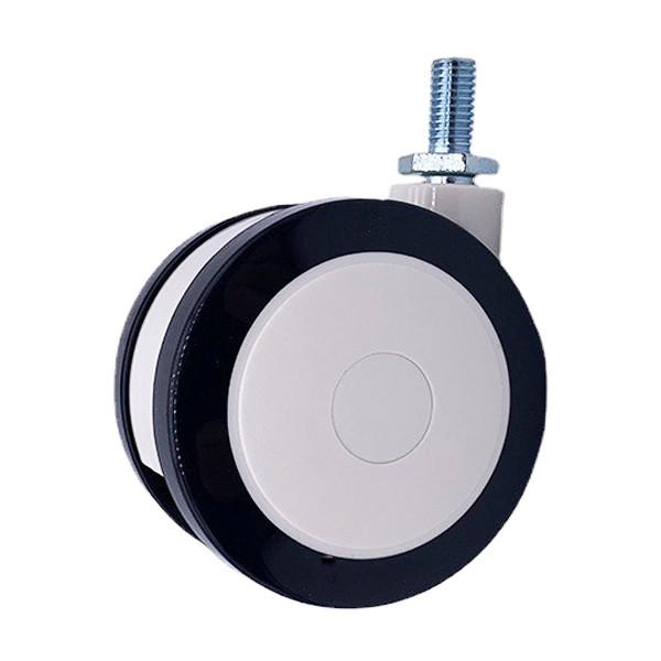 75MM Dual Wheel Polyurethane Medical Caster Wheels For Hospital Beds