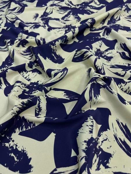Silk Elastic crepe DE chine 18MM Antiflaming Anti-Wrinkle Scarf Digital printed Design for Girl fashion luxury Dress