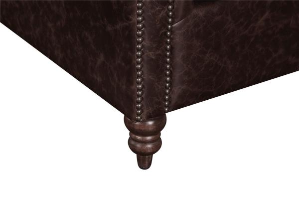 Tiger High Back Leather Armchair Elegant Back Buttons Living Room Decoration