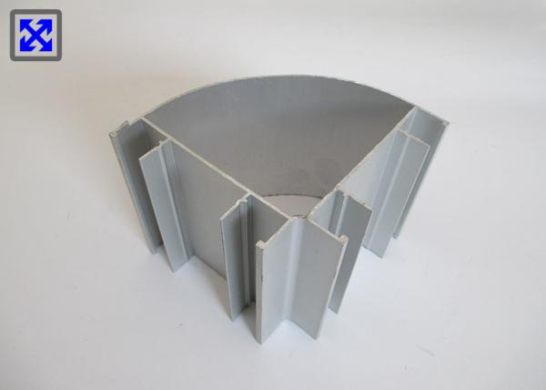 Gray Powder Coating Structural Aluminum Profiles Non Ferromagnetic For Office Partition