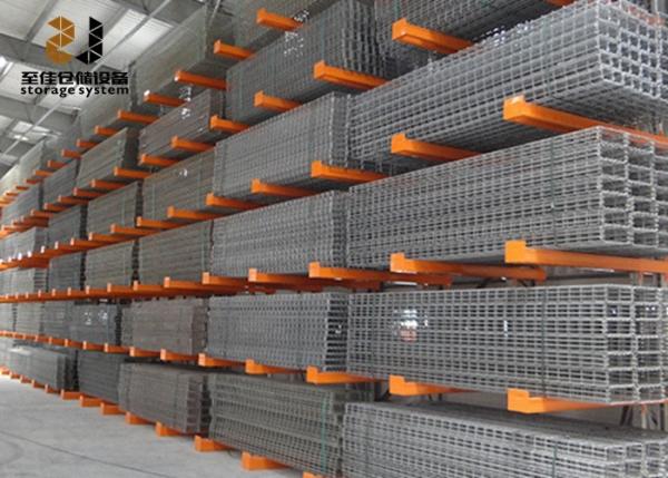 Multilevel Cantilever Pallet Racking Anti Corrosion For Pipe Storage
