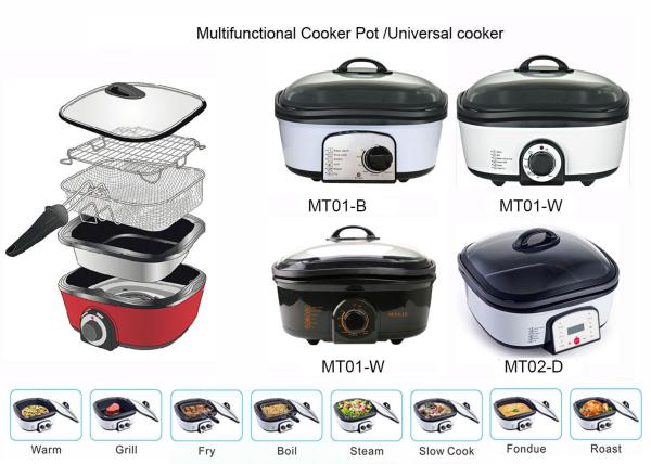 Intelligient Electric Multi Cooker 10 In 1 All Purpose Oval Shape Digital Timer