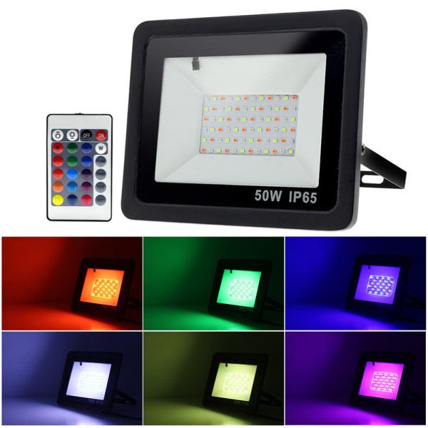Yard IP65 Waterproof Led Flood Light 100W 50W RGB Colour Changing