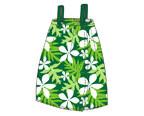 100% cotton terry beach skirt with reactive colorful printing