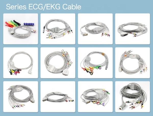 Medical Consumables Ekg Cable Customized 10 Lead Bionet ECG Cable