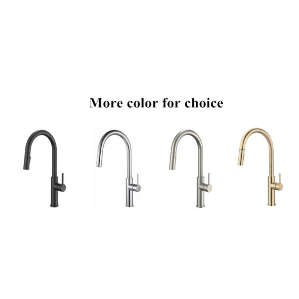 Brass Bathroom Sanitary Ware Water Tap One Handle Pulldown Faucet