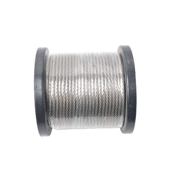 Stainless Steel 316 Marine Wire Rope 7 X 19 3mm(1/8 Inch) Rigging Cable