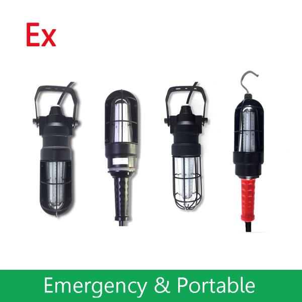 Hazardous Location LED String Lights with Extension Cord - 2 to 10 Lamps - Chemical Resistant - CID1