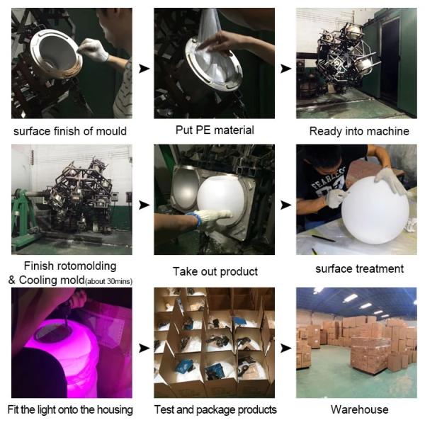 high quality LED remote control luminous swing, rotational molding led swing