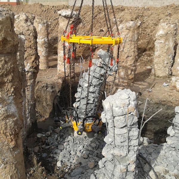 135 Mm Hydraulic Pile Breaker Single Module Weight 100 Kg 280 KN 20 L/Min