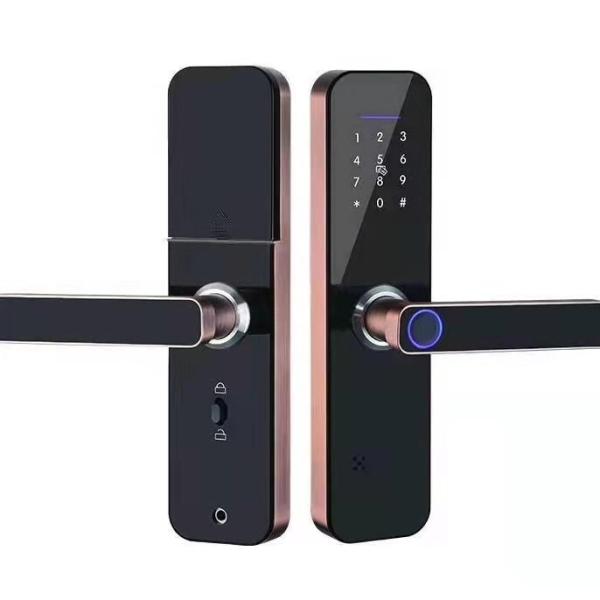 Virtual Password Fingerprint Door Lock Keyless Bluetooth Wifi Biometric Digital For Business